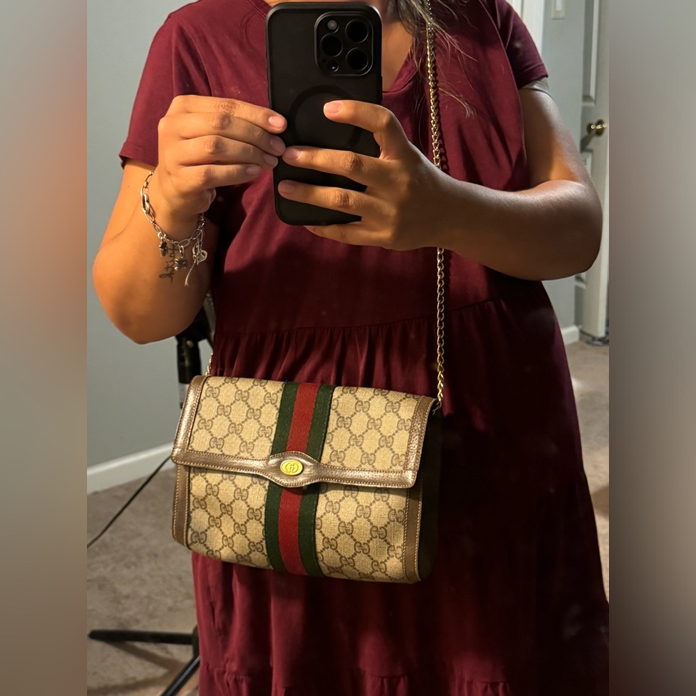 Gucci ophidia monogram clutch crossbody